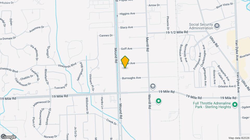 43256 Mound Rd, Unit 504 Mapa y Detalles de la Ubicación