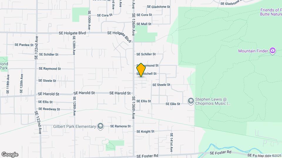 13649 SE Steele St Map and Location Details