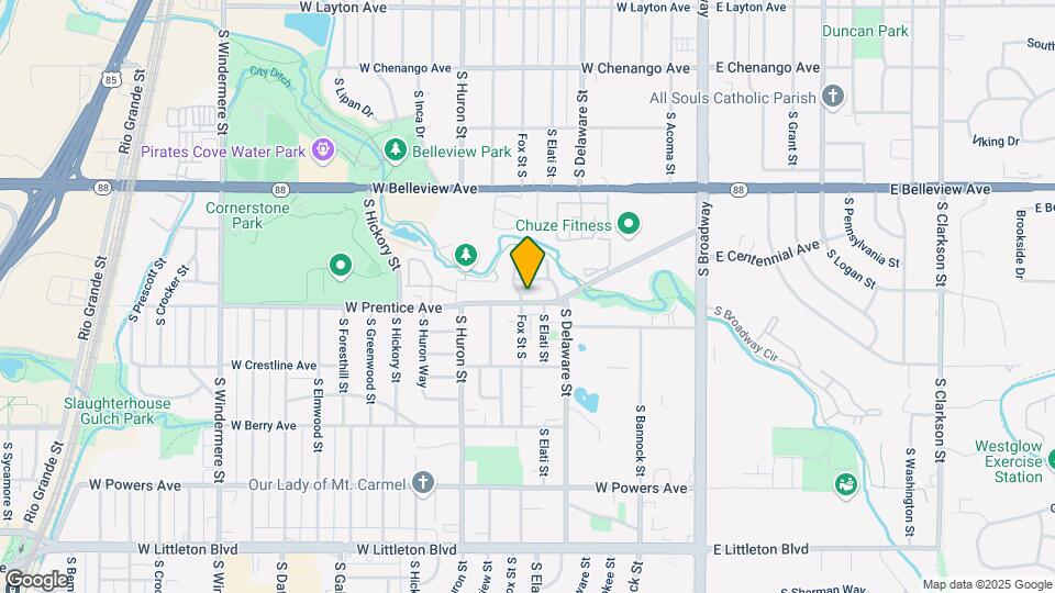 591 W Prentice Ave Map and Location Details