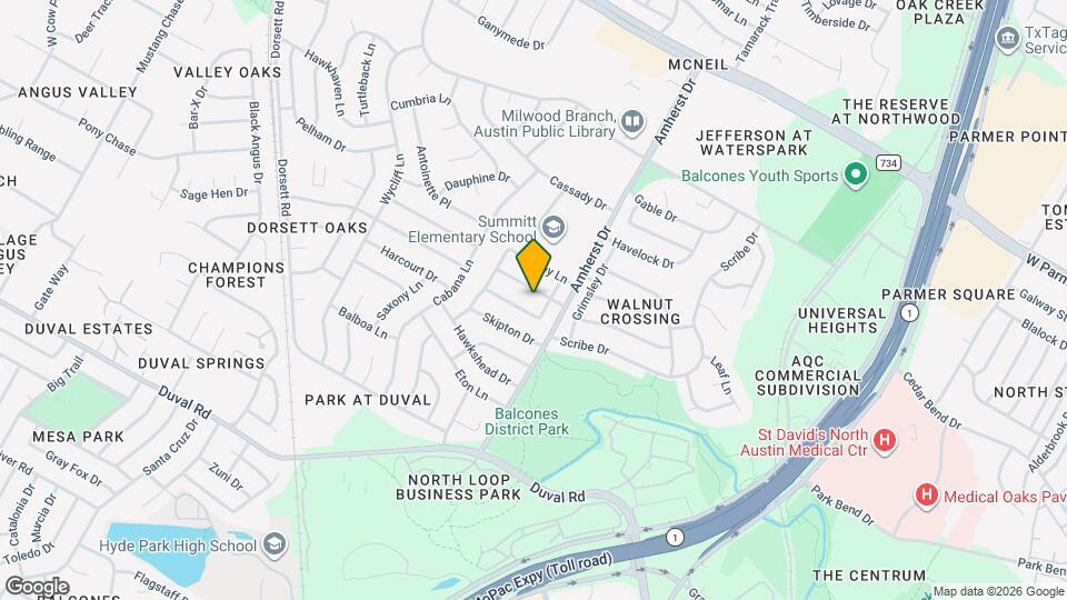3805 Tattershall Ln Map and Location Details