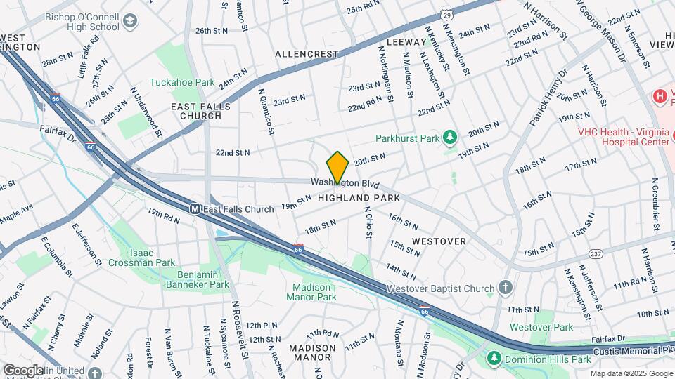 1839 N Powhatan St Map and Location Details