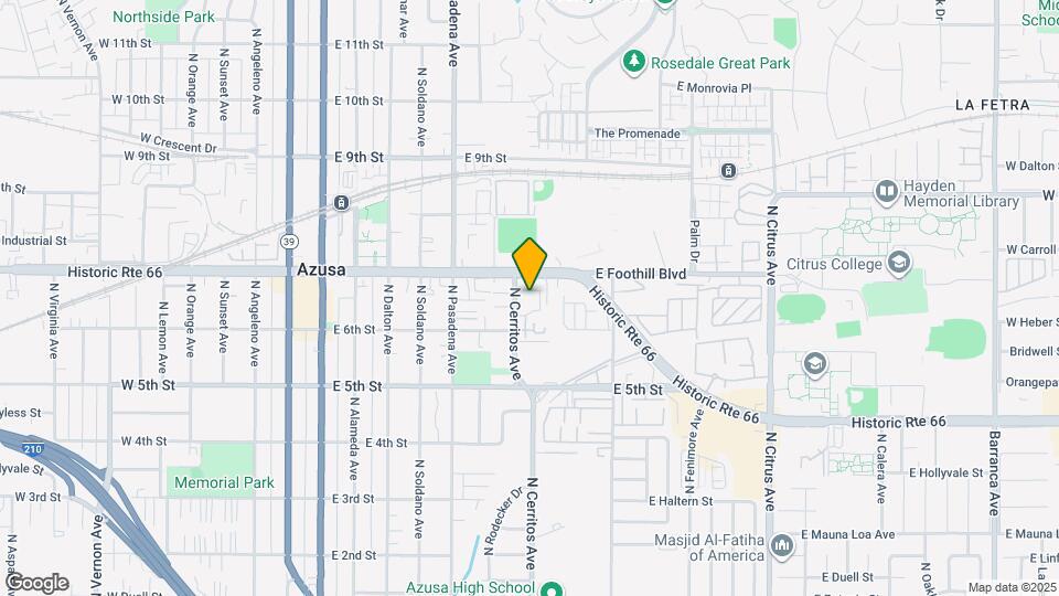 630 N Cerritos Ave Mapa y Detalles de la Ubicación