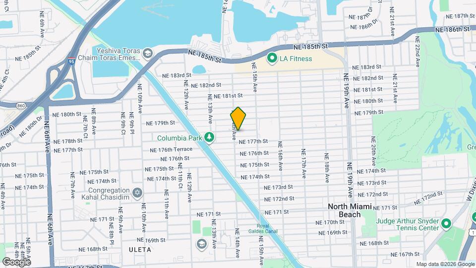 1414 NE 178th St Map and Location Details