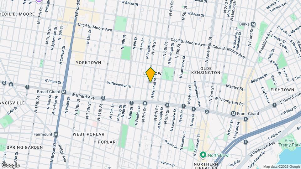 1323 N 7th St Map and Location Details