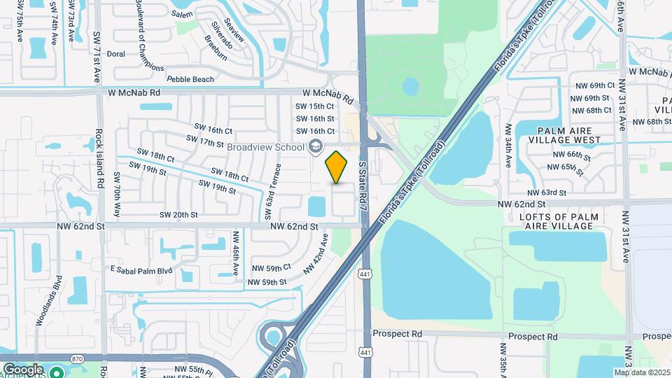 6063 SW 19th Ct Map and Location Details