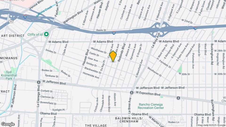 2738 Cloverdale Ave Map and Location Details