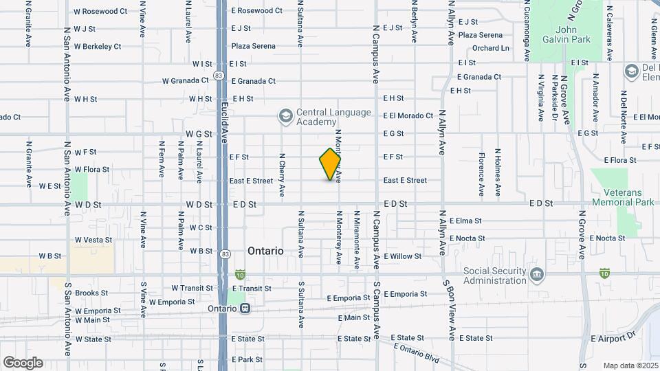 552 East E Street Map and Location Details