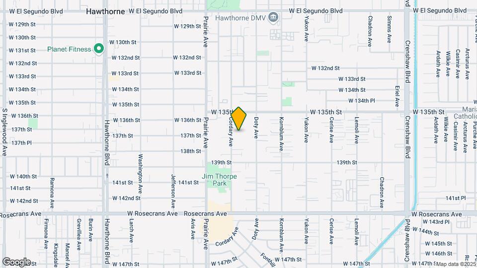 13614 Cordary Ave. Mapa y Detalles de la Ubicación