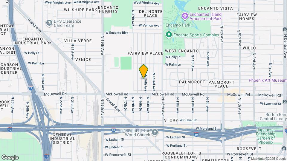1714 N 16th Ave Map and Location Details