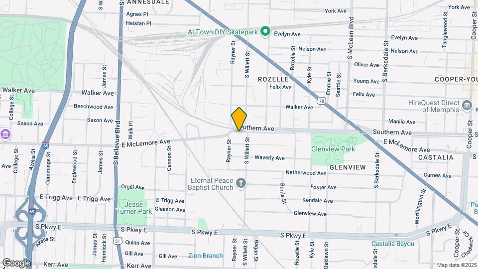 1535 Southern Ave Map and Location Details