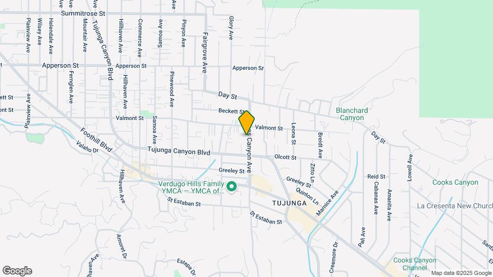 10039 Haines Canyon Ave Map and Location Details