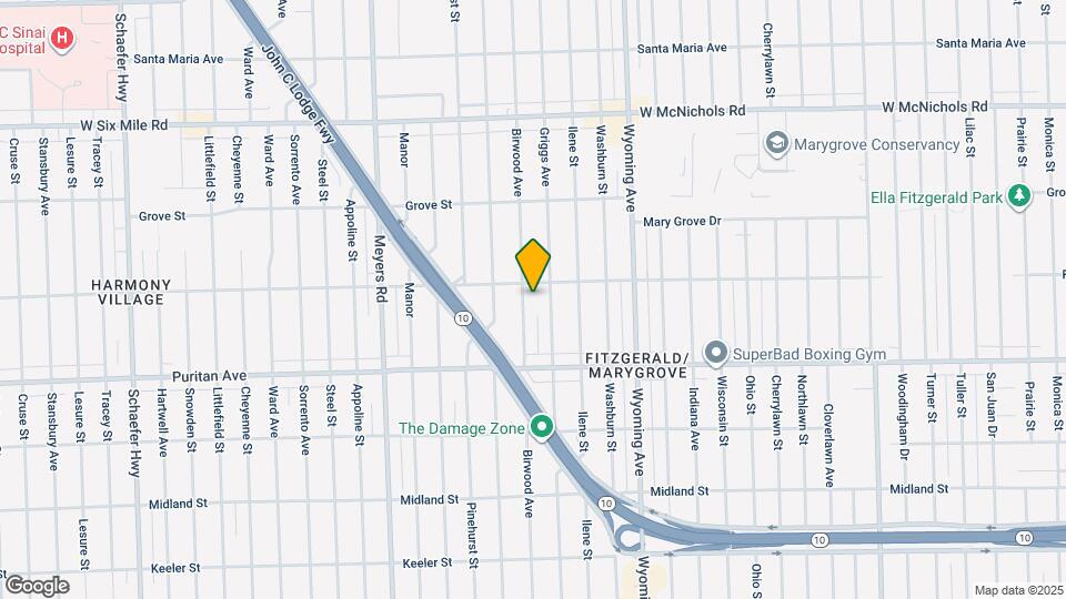 16232 Birwood St Map and Location Details