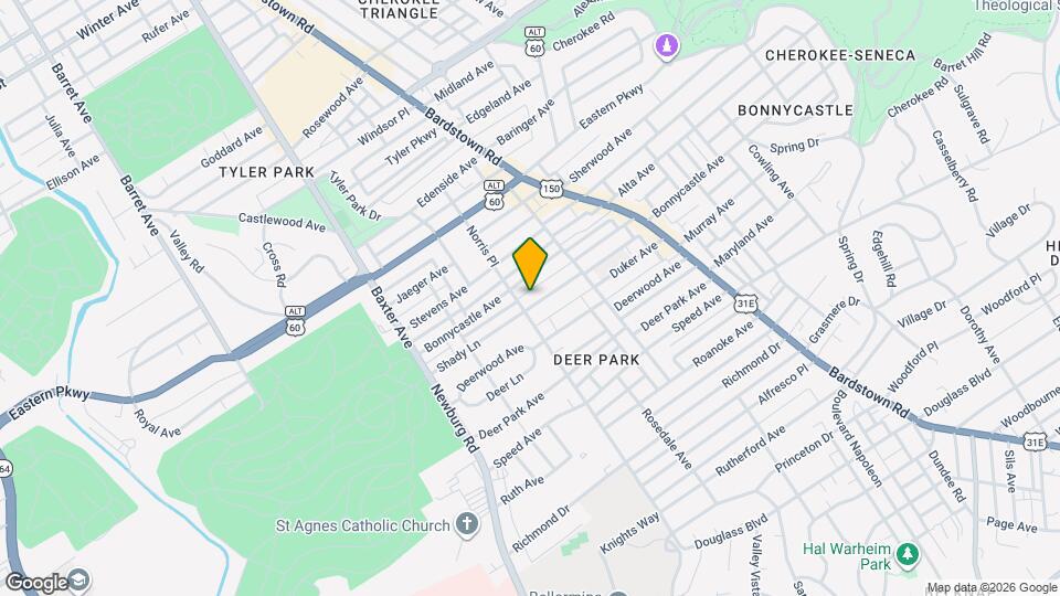 1805 Shady Ln, Unit #1 Map and Location Details
