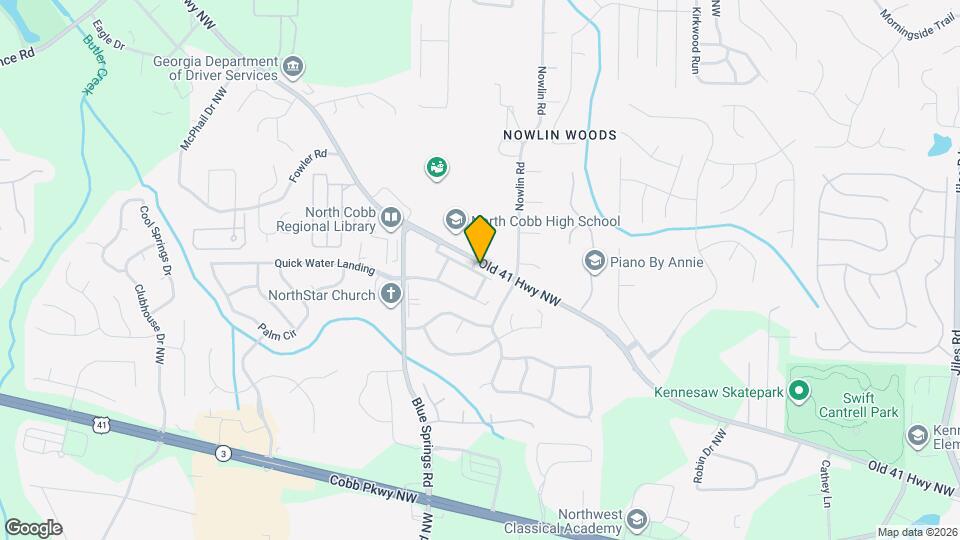 3512 Clear Creek Crossing NW Map and Location Details