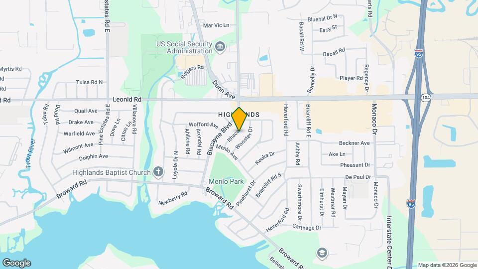 10607 Ithaca Dr Map and Location Details