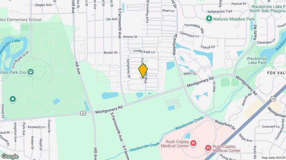 1033 Four Seasons Blvd Mapa y Detalles de la Ubicación