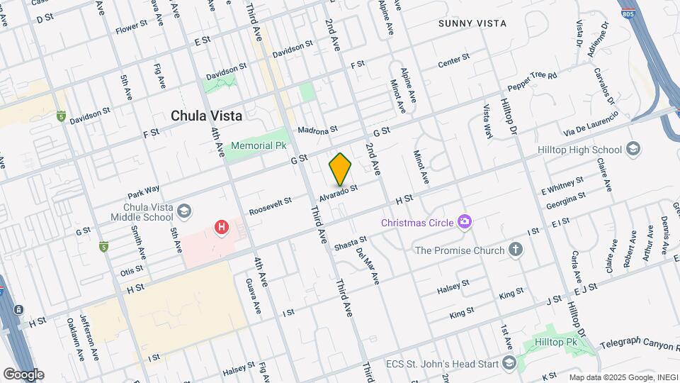 263 Alvarado St Map and Location Details