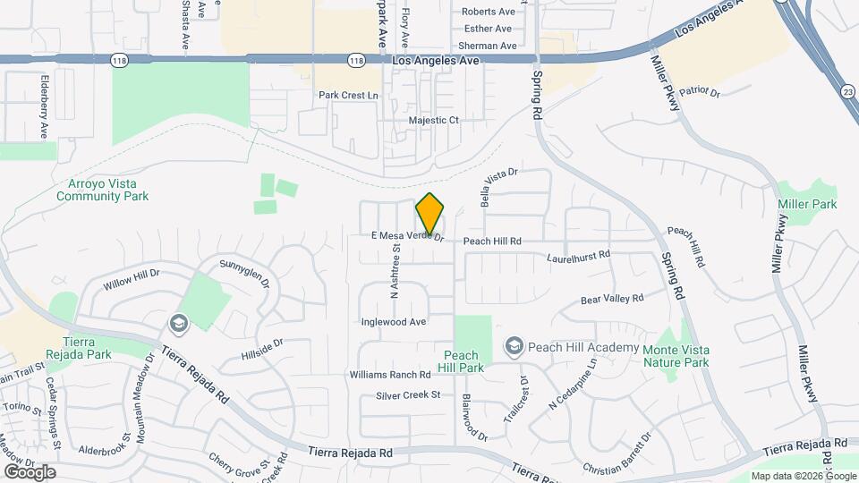 13142 E Mesa Verde Dr Mapa y Detalles de la Ubicación