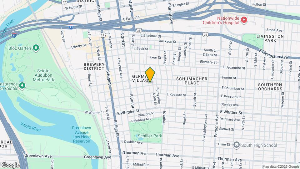 196 E Columbus St Map and Location Details