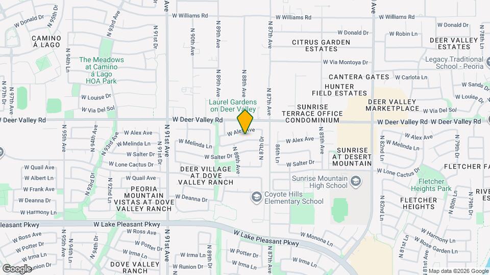 8760 W Melinda Ln Map and Location Details