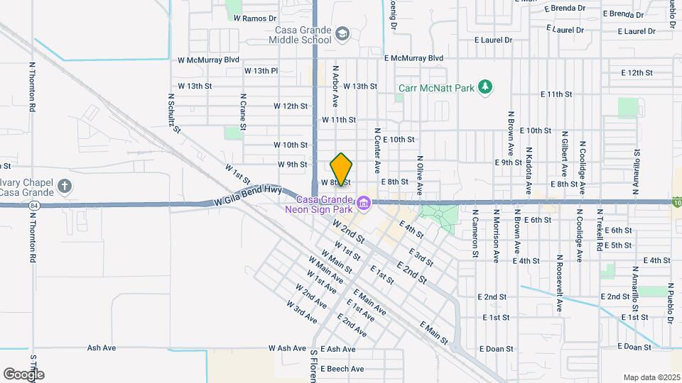 706 N Arbor Ave Map and Location Details