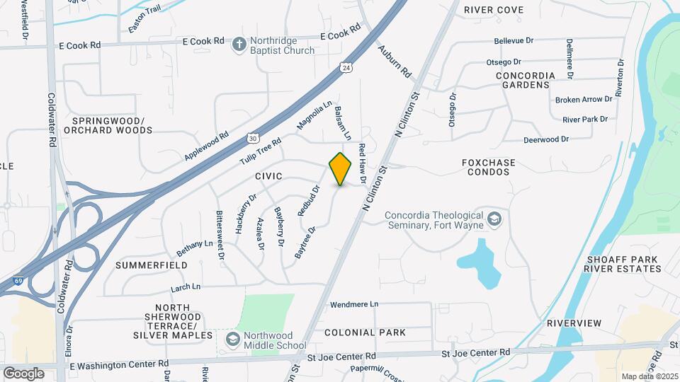 6726 Baytree Dr Map and Location Details
