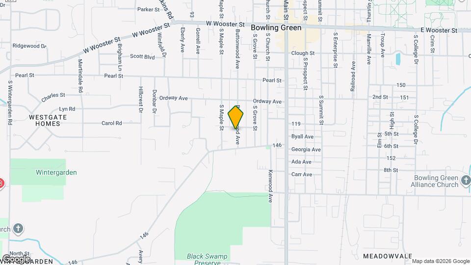 512 Buttonwood Ave Map and Location Details