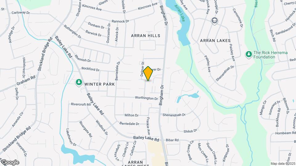 1721 Merry Oaks Dr Mapa y Detalles de la Ubicación
