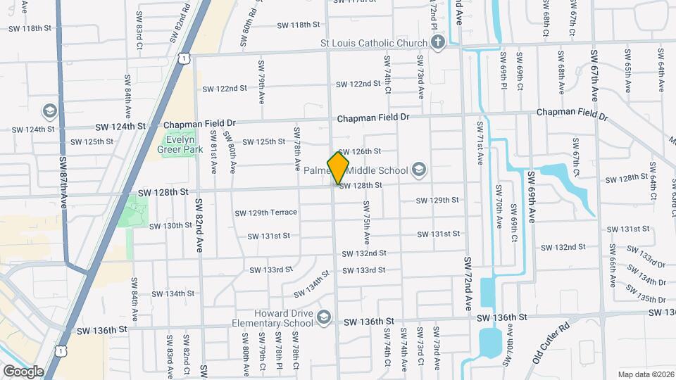 7690 SW 128th St Map and Location Details