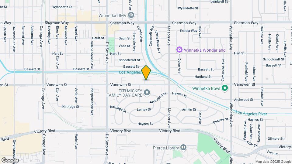 20633 Vanowen St Map and Location Details