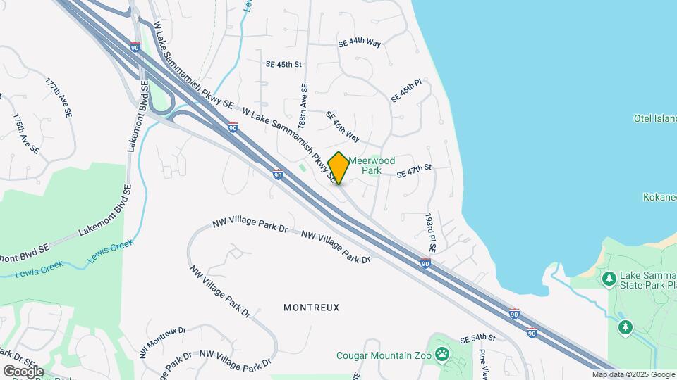 4717 W Lake Sammamish Pkwy SE Map and Location Details