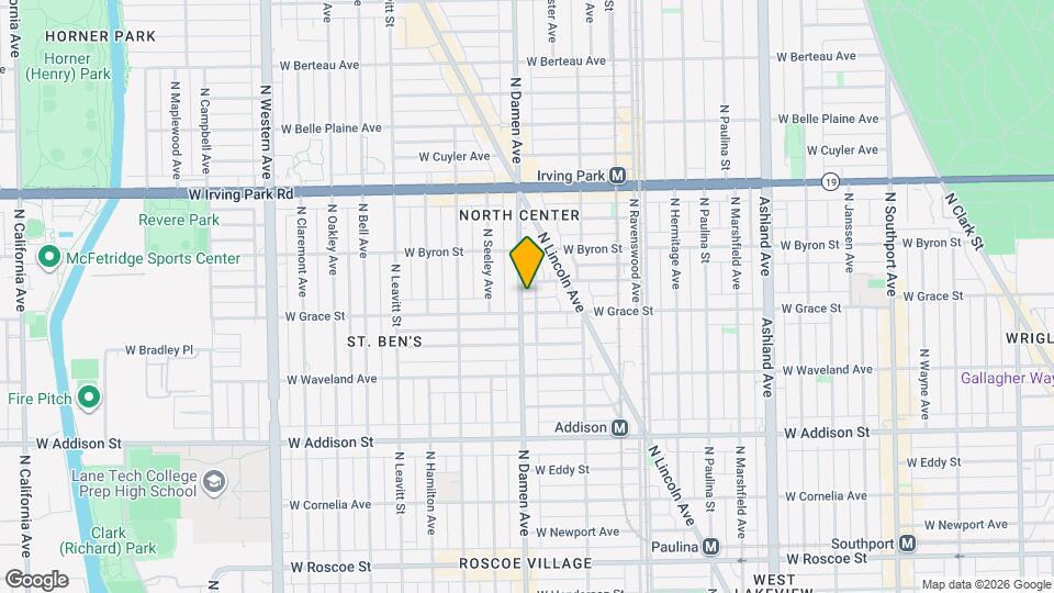3815 N Damen Ave, Unit J01P Mapa y Detalles de la Ubicación