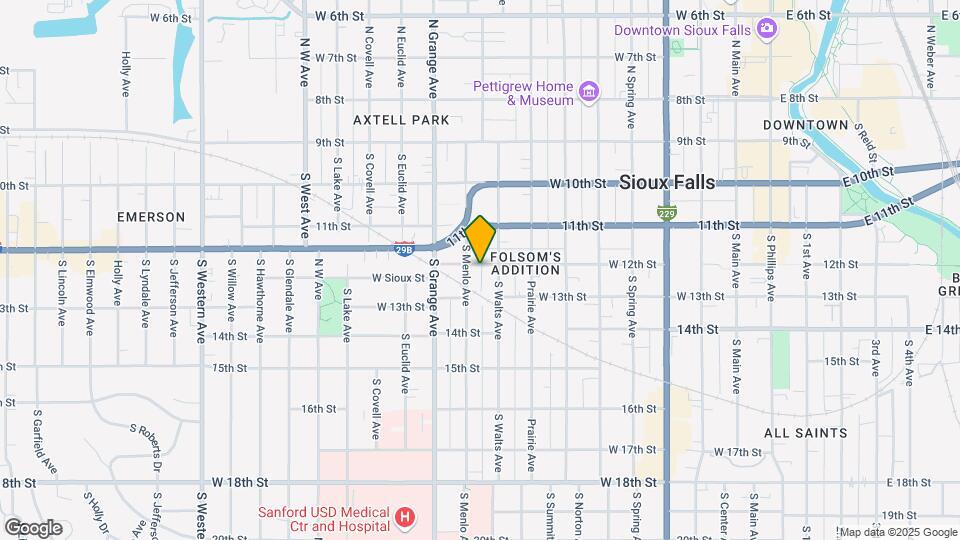 919 W 12th St Map and Location Details