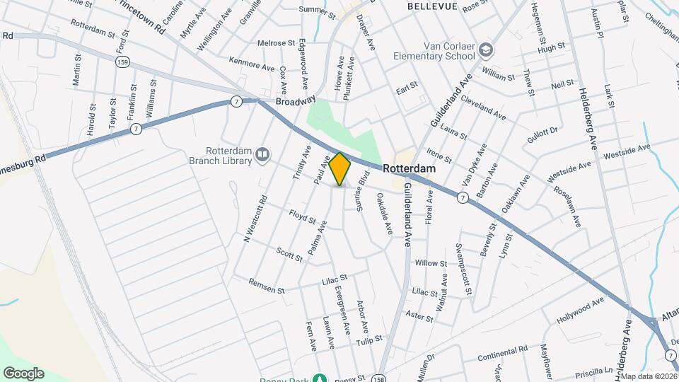 1104 Vinewood Ave, Unit Left Unit Map and Location Details