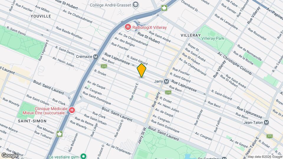 8289-8293 Saint-Denis Rue Map and Location Details