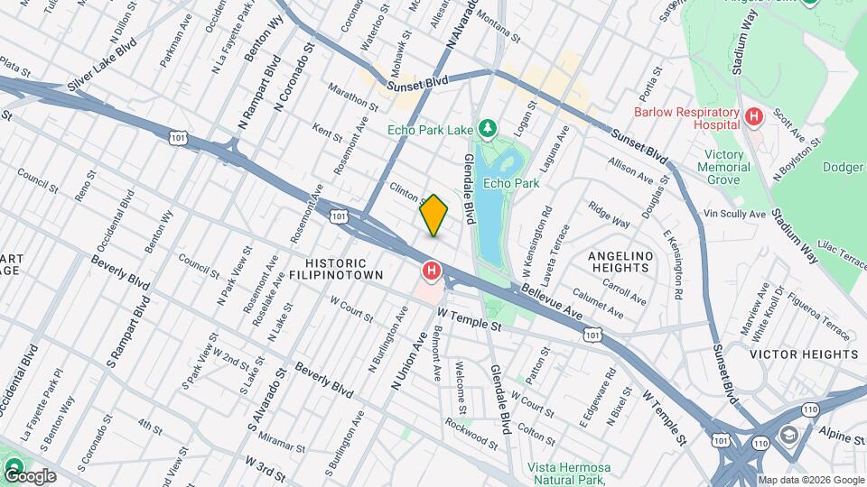 515 N Burlington Ave Map and Location Details