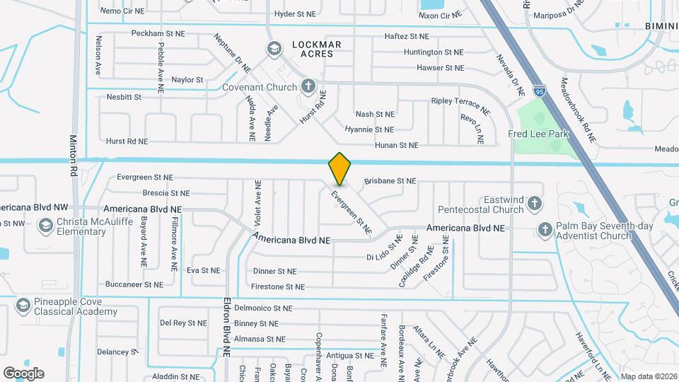 599 Evergreen St NE Map and Location Details