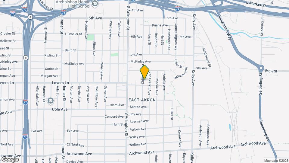571 Chittenden St Map and Location Details