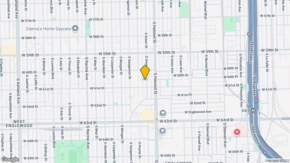 6036 S Green St Map and Location Details