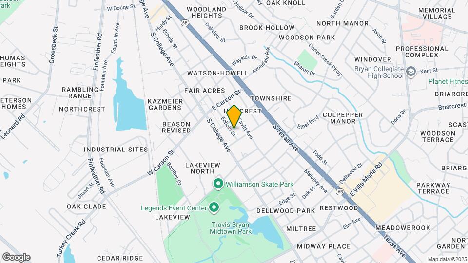 2211 Echols St Map and Location Details