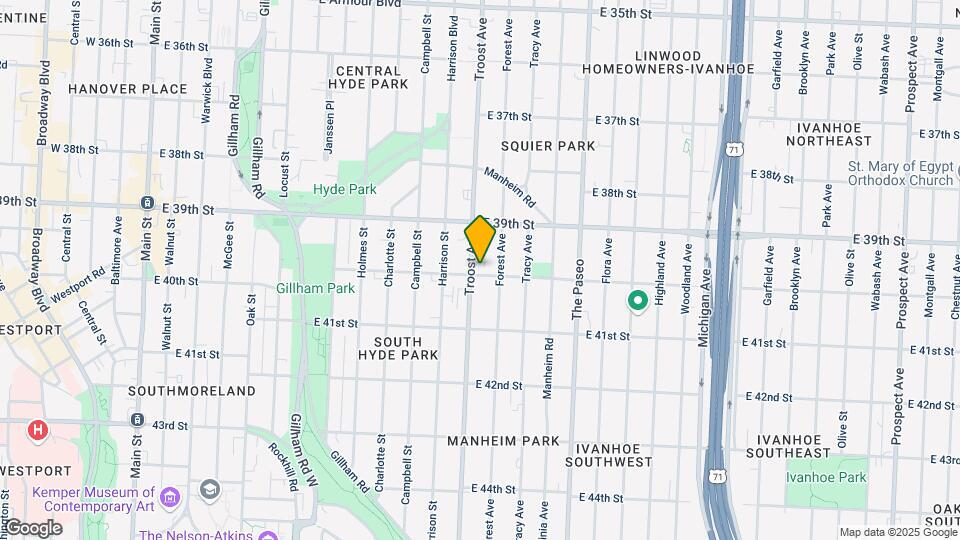 1106-1110 E 40th St Map and Location Details