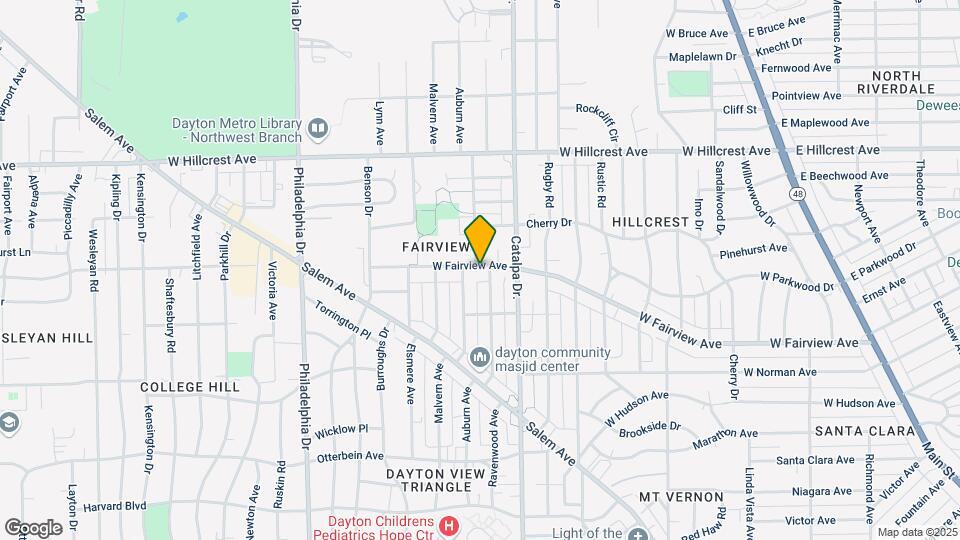 1008 W Fairview Ave Map and Location Details