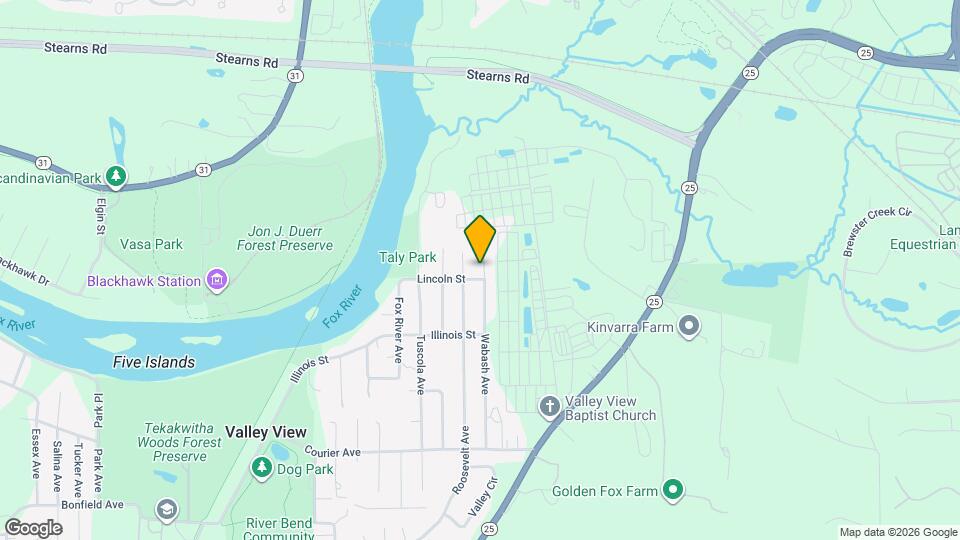 6N998 Wabash Ave Map and Location Details