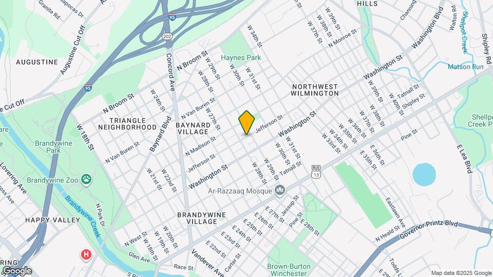 2808 N Jefferson St, Unit D Map and Location Details