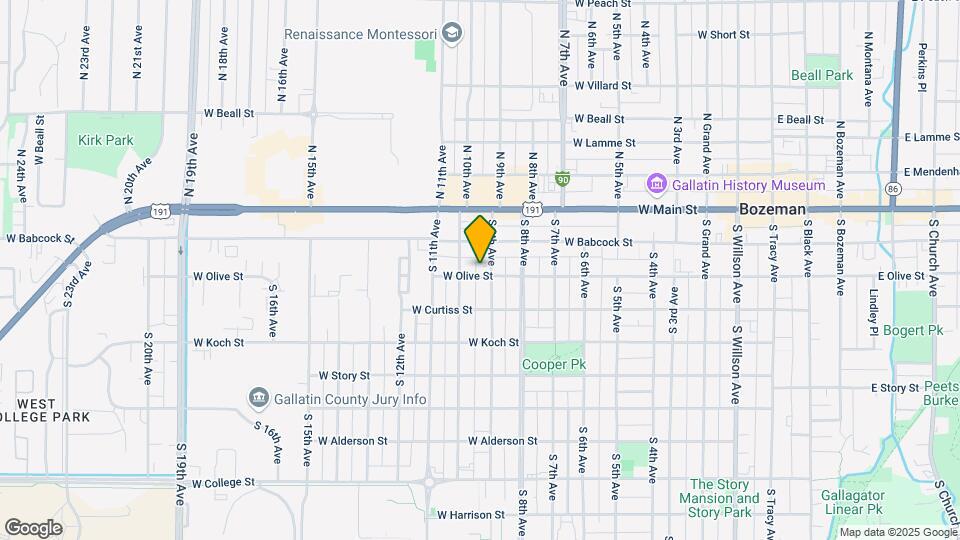 909 W Olive St-Unit -A Mapa y Detalles de la Ubicación