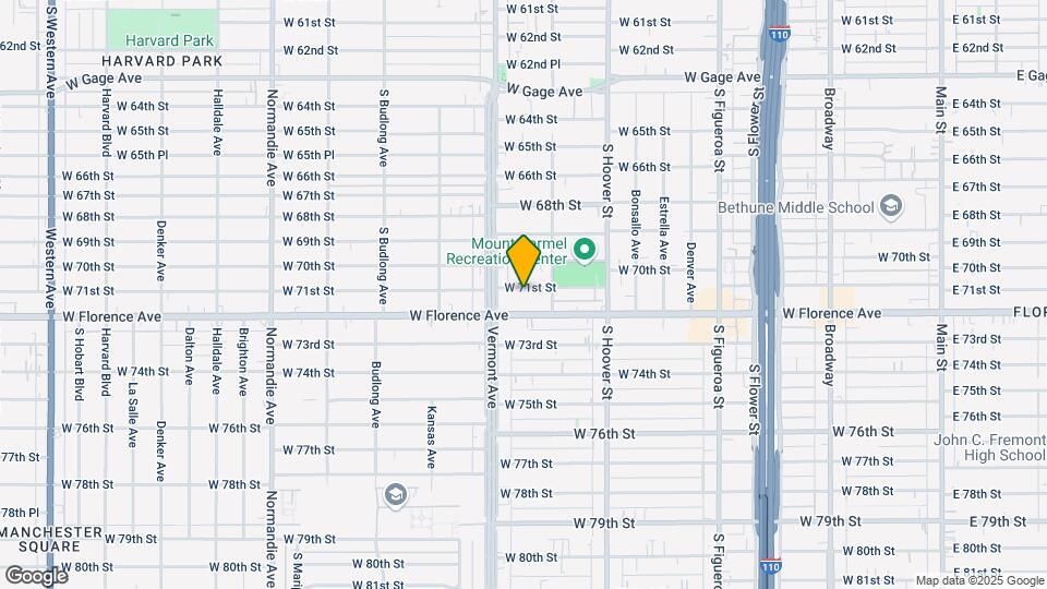 932 W 71st St-Unit -932 1/2 Map and Location Details