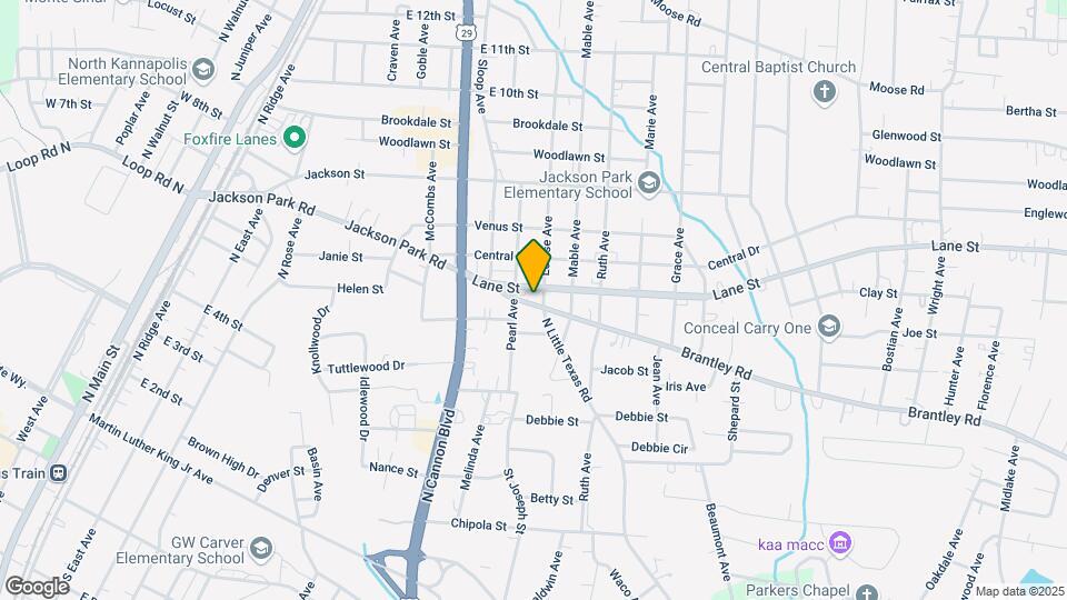 1005 Brantley Rd Mapa y Detalles de la Ubicación