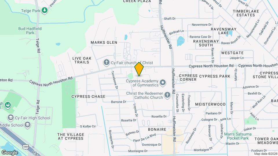 13946 Cypress Star Ln Mapa y Detalles de la Ubicación