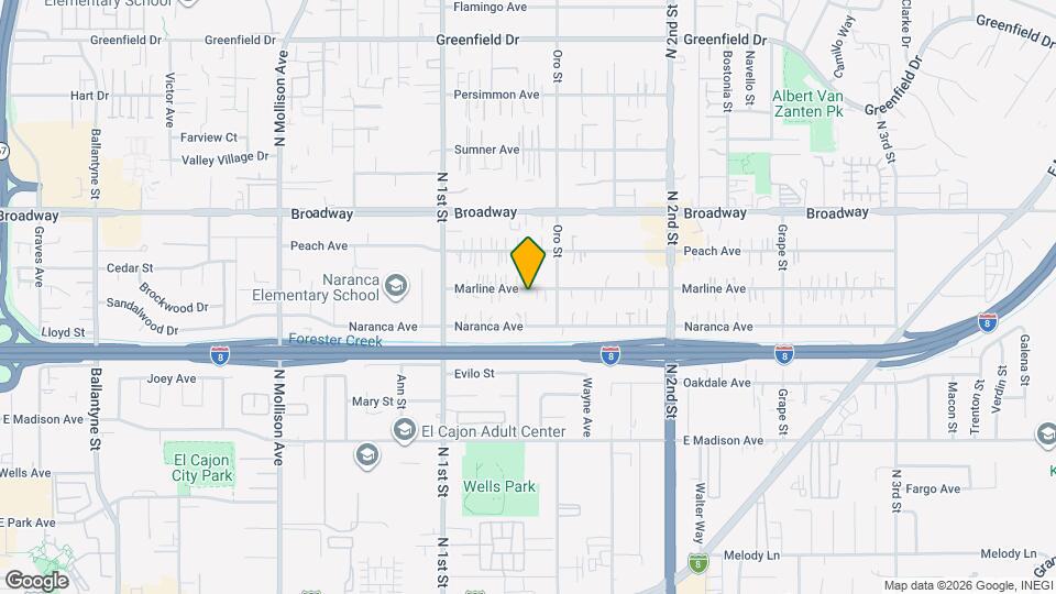 1171 Marline Ave Map and Location Details