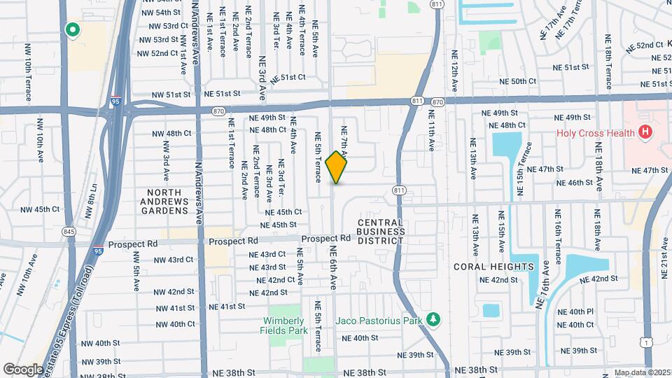 600 NE 46th Ct Mapa y Detalles de la Ubicación